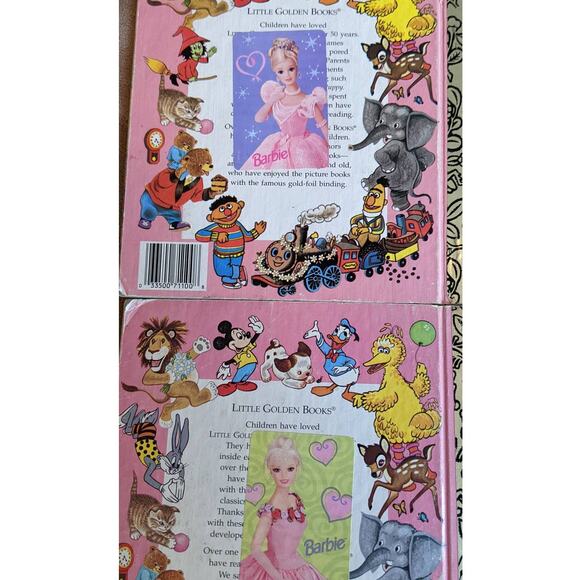 Vintage Golden Book Set of 2 Walt Disney Cinderella The Little Mermaid Childrens - Picture 2 of 13